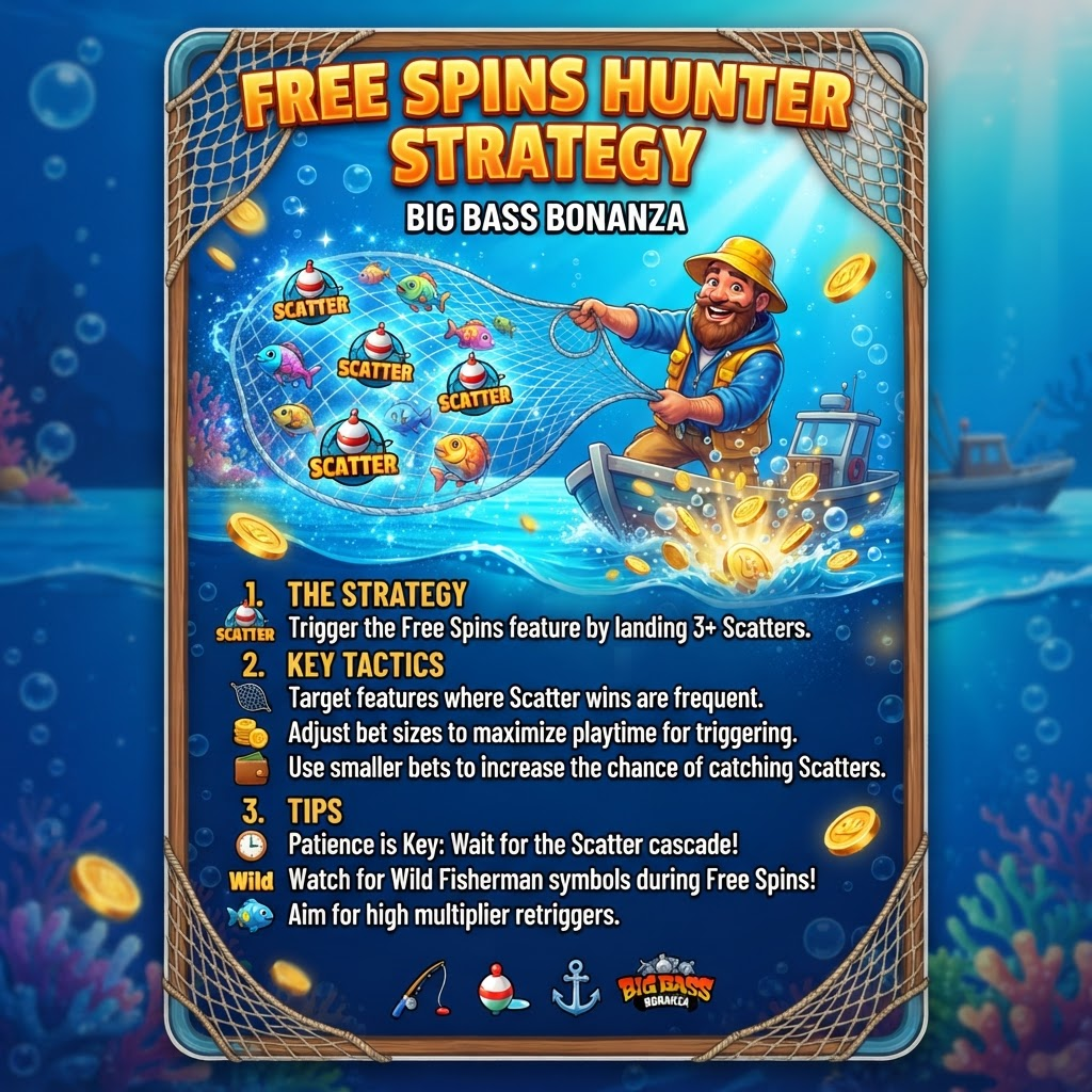 Free Spins Hunter strategy for Big Bass Bonanza